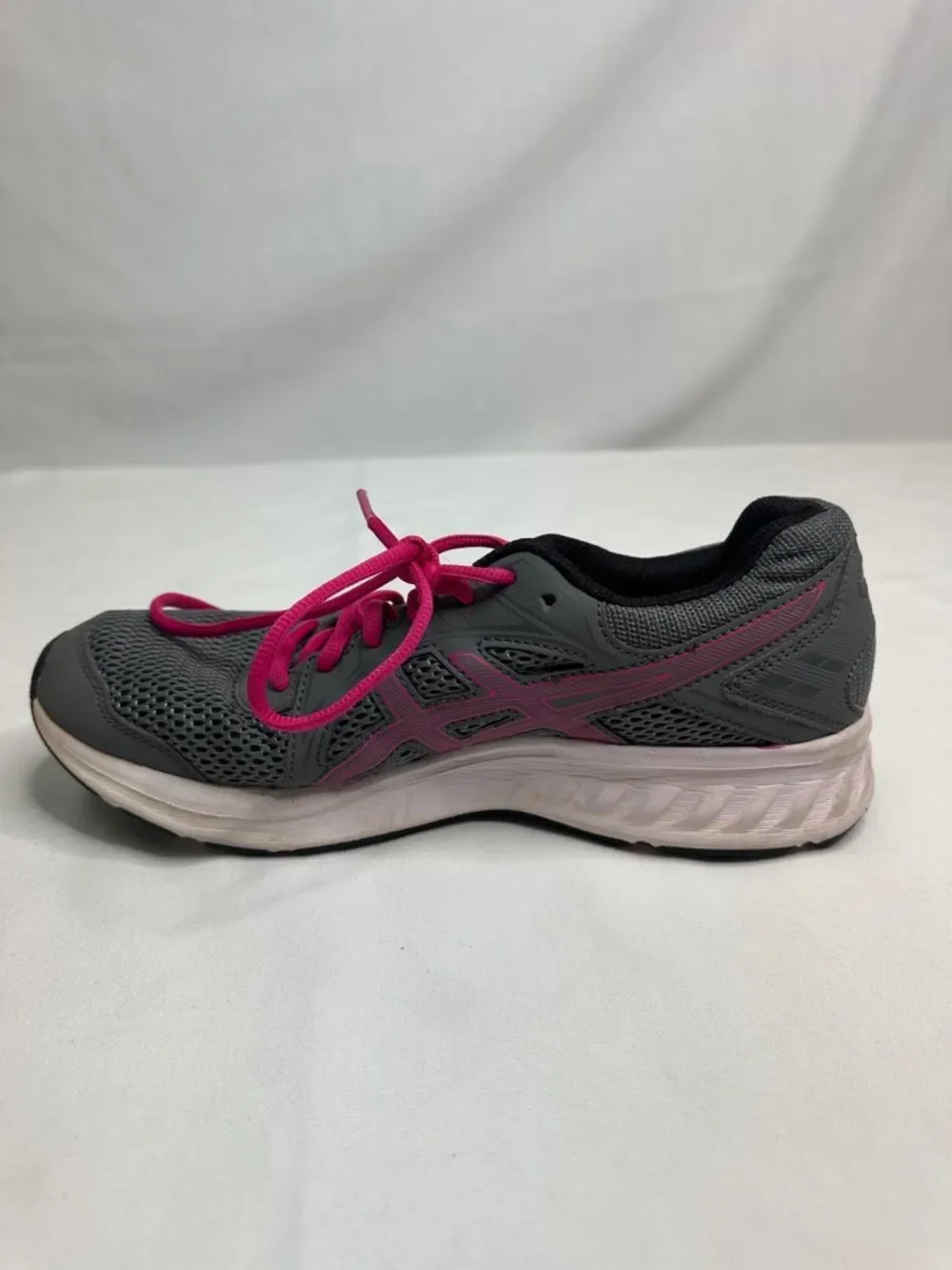 ASICS Gray and Pink Women's Running Shoes